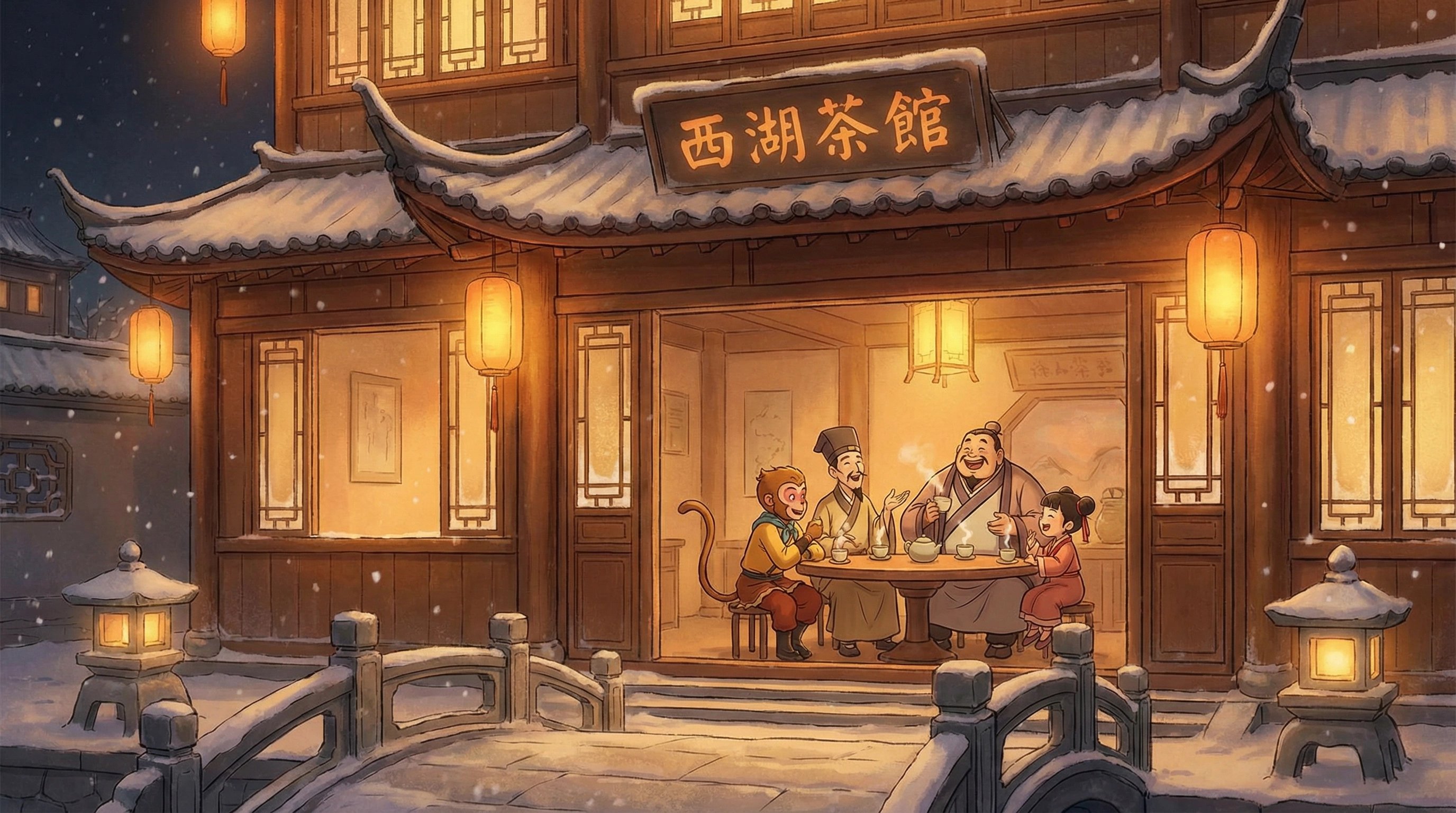 大象传媒在线观看-茶馆夜话温暖时光